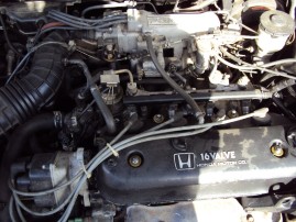 1991 HONDA  ACCORD EX SDN, 2.2L AUTO, COLOR BLACK, STL A15183